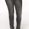 Black washed jeans DENIM