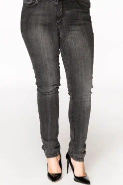 Black washed jeans DENIM