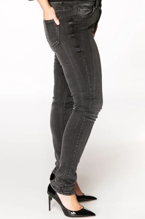 Black washed jeans DENIM