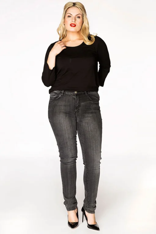 Black washed jeans DENIM