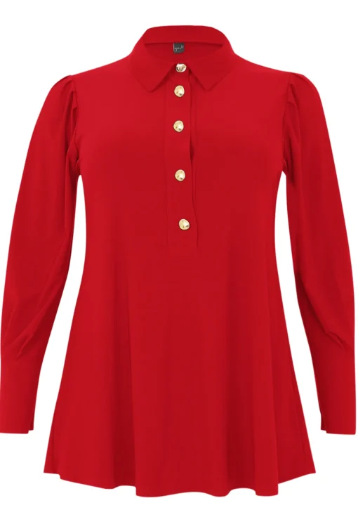 Blouse flare met pofmouwen DOLCE