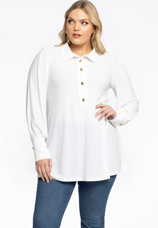 Blouse flare met pofmouwen DOLCE