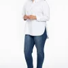 Blouse met knopen POPLIN STRETCH