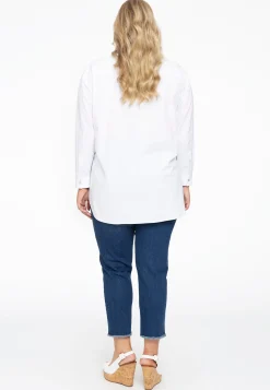 Blouse met knopen POPLIN STRETCH
