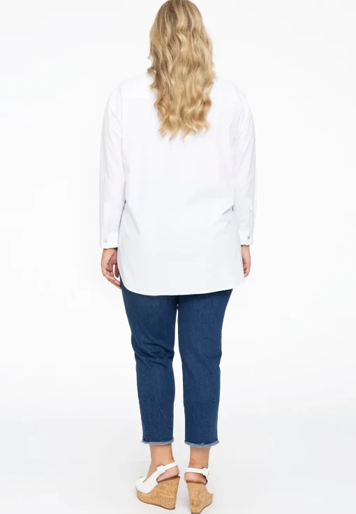 Blouse met knopen POPLIN STRETCH