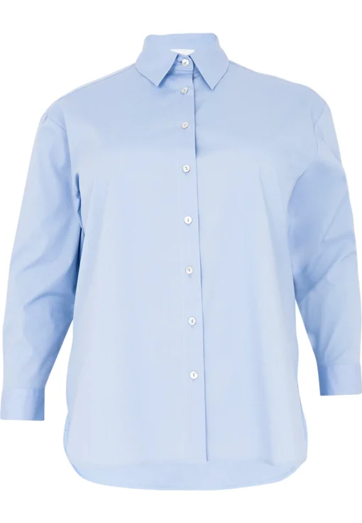Blouse met knopen POPLIN STRETCH