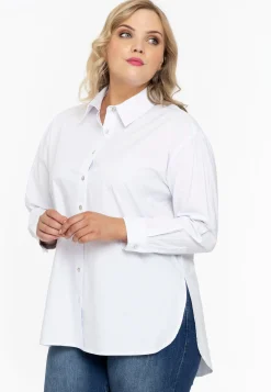 Blouse met knopen POPLIN STRETCH