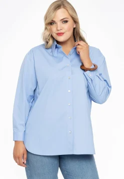 Blouse met knopen POPLIN STRETCH