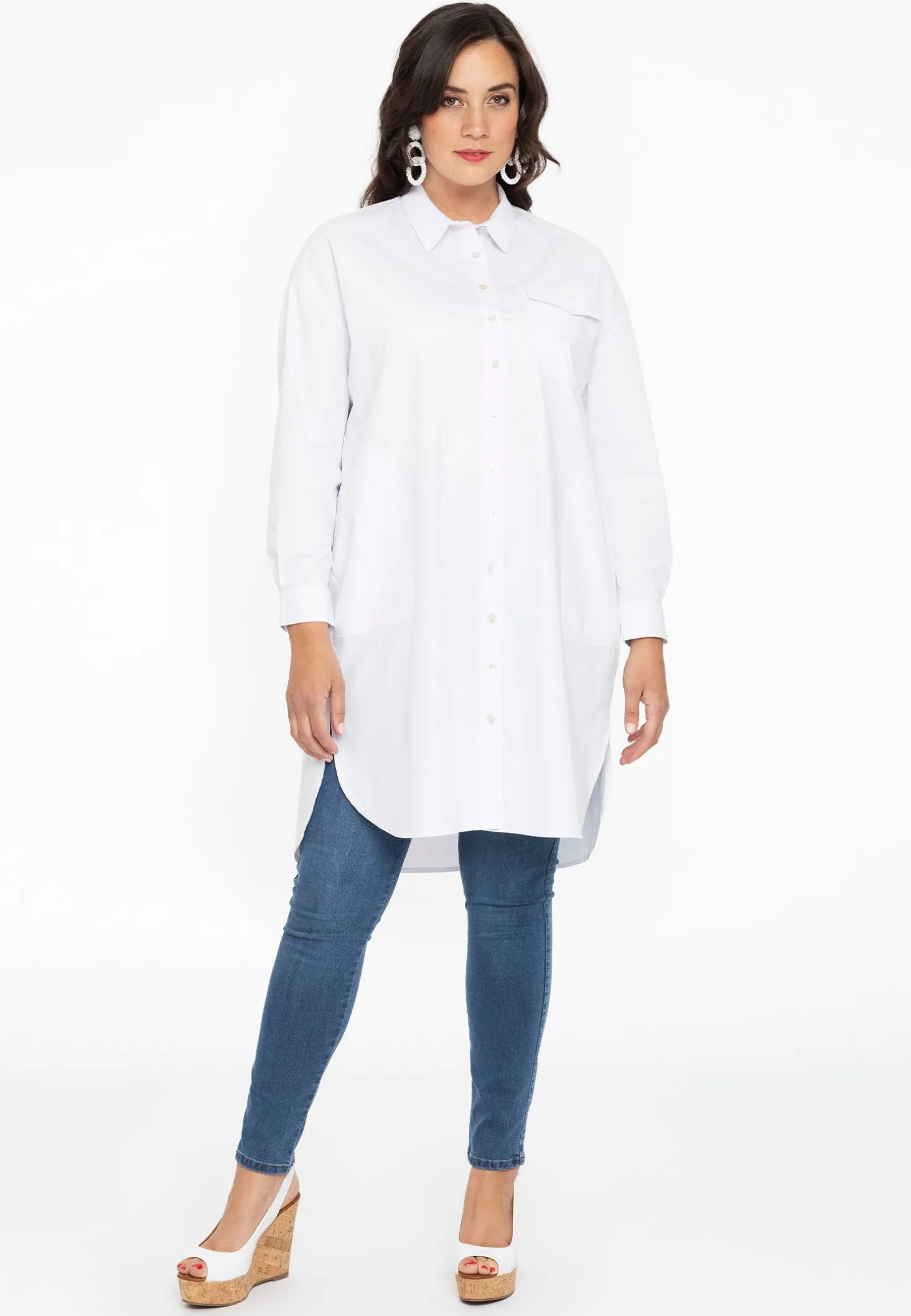 Blouse-jurk POPLIN STRETCH