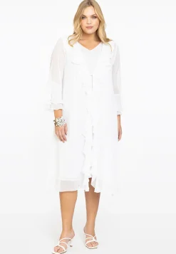 Cardi-blouse met ruches VOILE