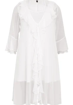 Cardi-blouse met ruches VOILE