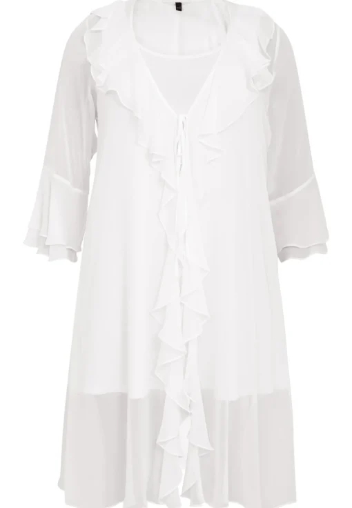 Cardi-blouse met ruches VOILE