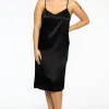 Dress spaghetti silk