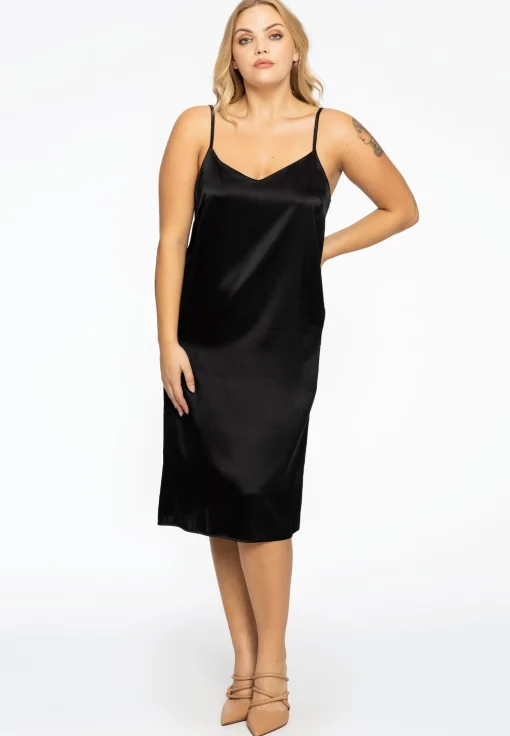 Dress spaghetti silk