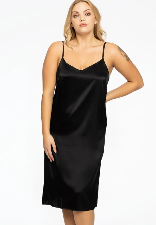 Dress spaghetti silk