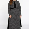 Dress Zipper JAQUARD KNIT