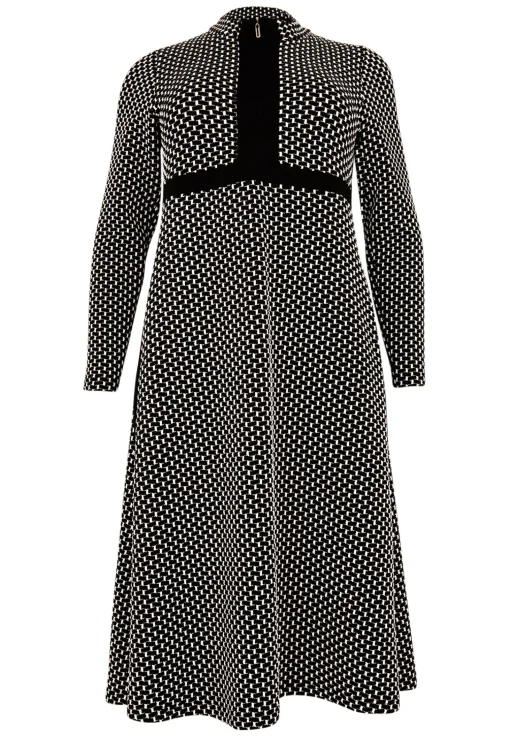 Dress Zipper JAQUARD KNIT