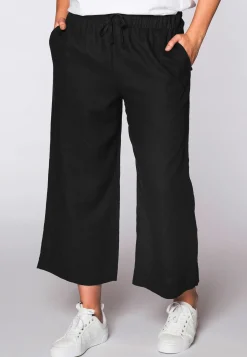 Driekwart broek taillekoord LINEN