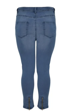 Jeans 7/8 met rits