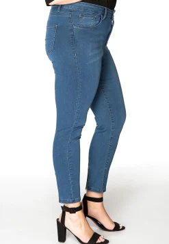 Jeans 7/8 met rits