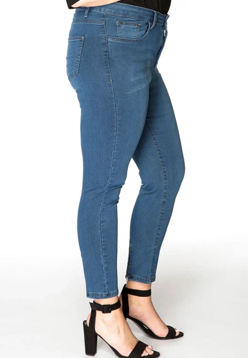 Jeans 7/8 met rits