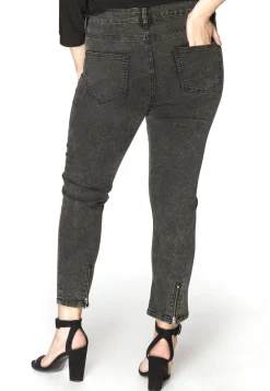Jeans 7/8 met rits