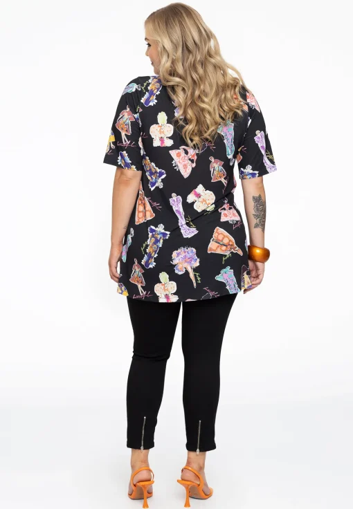 Jeans 7/8 met rits
