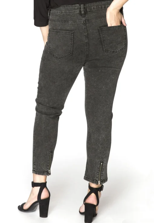 Jeans 7/8 met rits