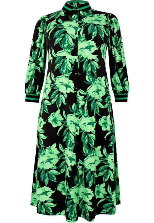 Jurk met rib hals FLORENCE