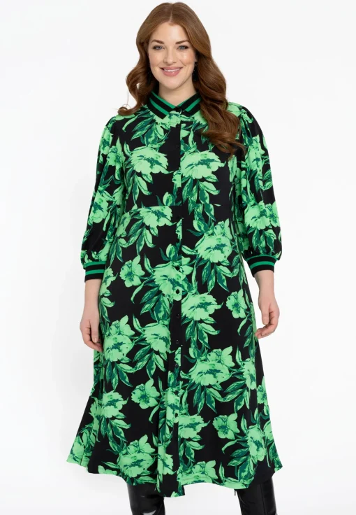 Jurk met rib hals FLORENCE