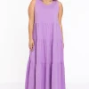 Jurk met ruches COTTON