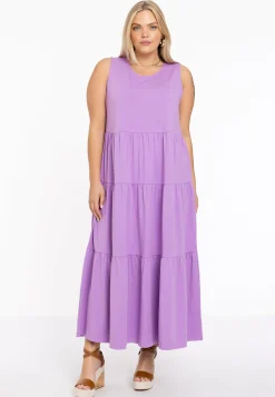 Jurk met ruches COTTON
