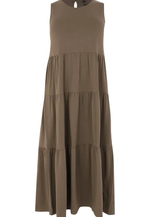 Jurk met ruches COTTON