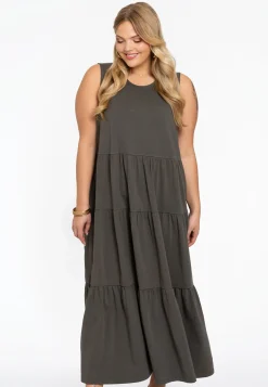 Jurk met ruches COTTON