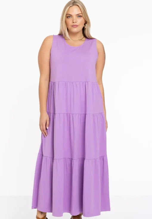 Jurk met ruches COTTON