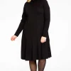 Jurk met turtle neck COTTON