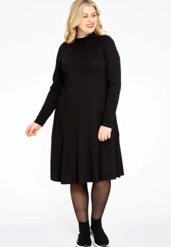 Jurk met turtle neck COTTON