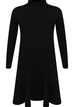 Jurk met turtle neck COTTON