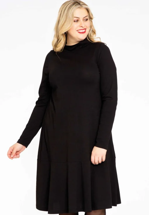 Jurk met turtle neck COTTON