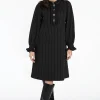 Jurk met volants PINSTRIPE