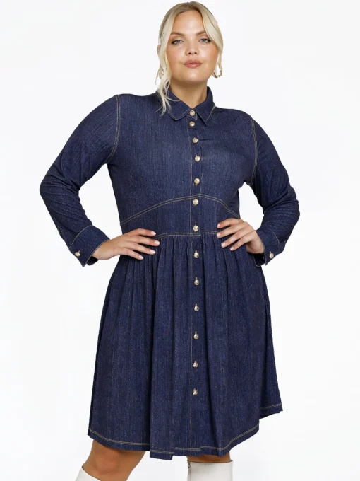 Jurk met zakken DENIM DOLCE