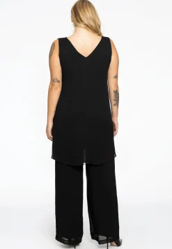 Lang voile singlet v-hals UNI
