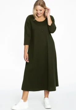 Lange A-lijn jurk COTTON
