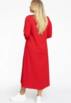 Lange A-lijn jurk COTTON