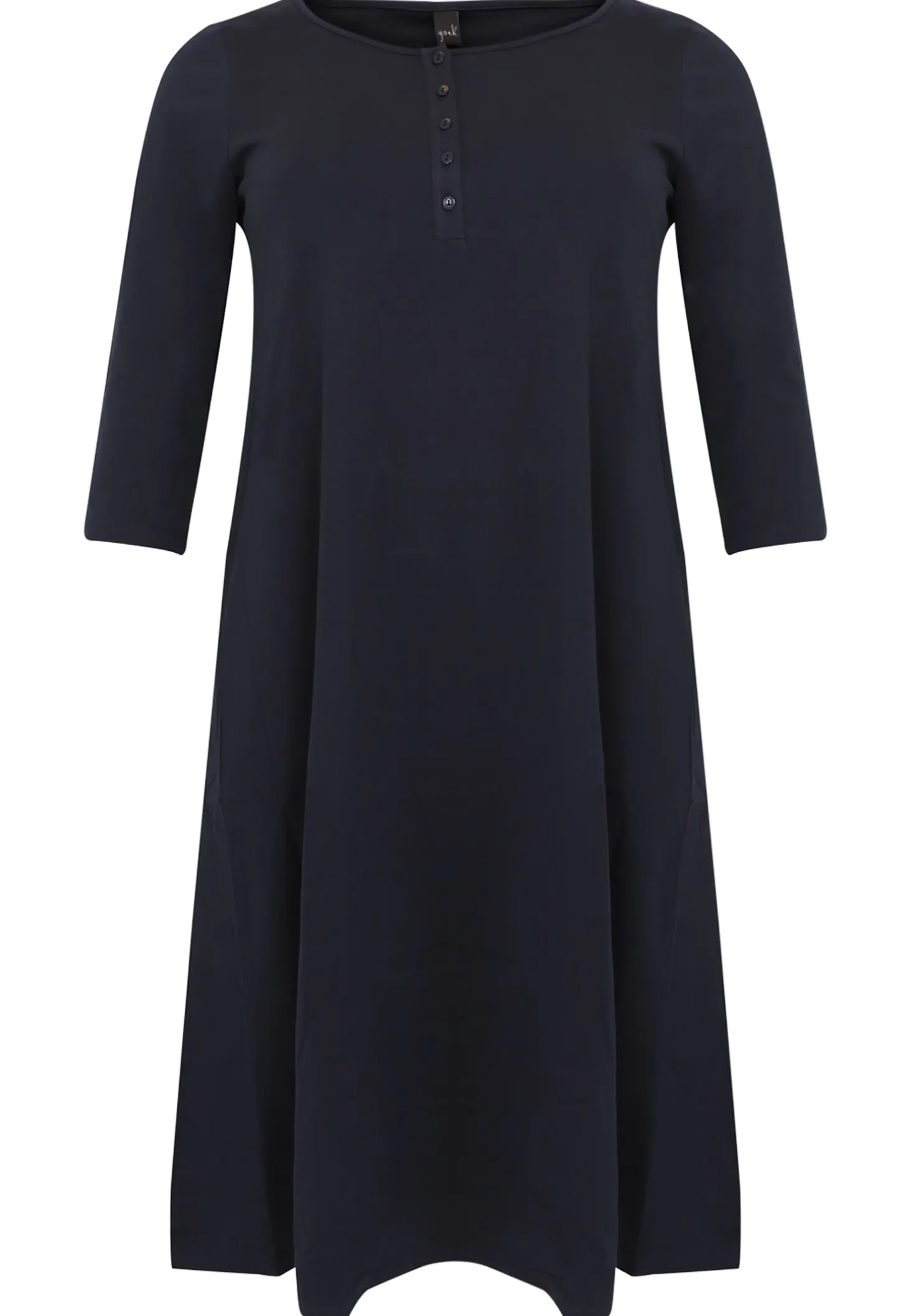 Lange A-lijn jurk COTTON