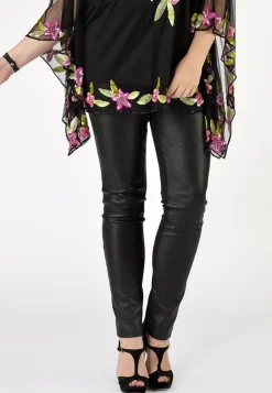 Legging half stretch leer