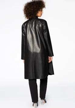 Leren blouse