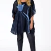 Leren broek met naad
