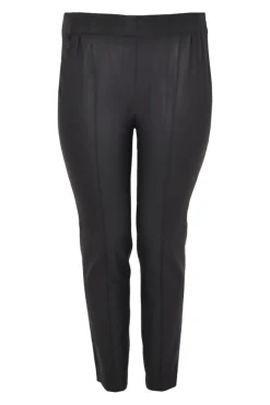 Leren broek met naad