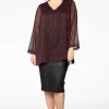 Leren stretch rok